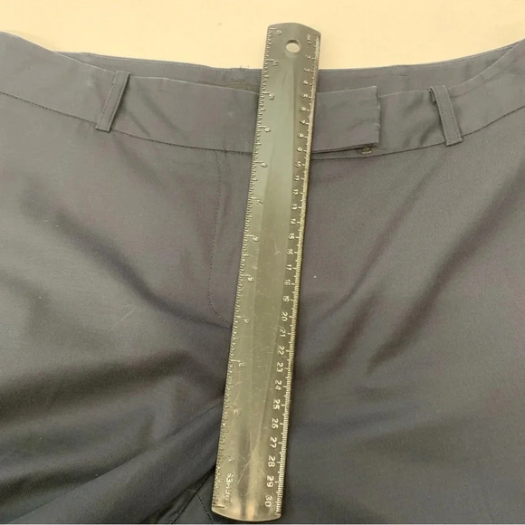 Talbots Pants Woman 6 Curvy Navy Blue Straight Career Classic Office Capsule - Picture 8 of 11